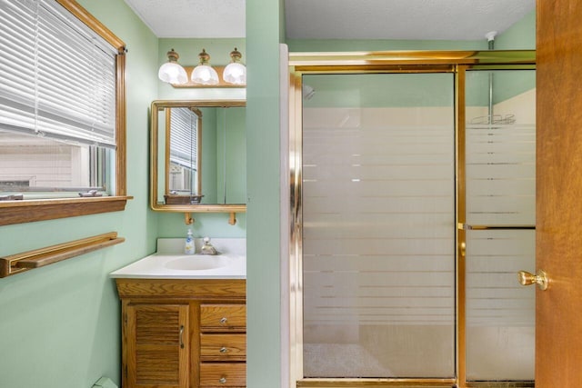 1 Fall St, Biddeford, ME 04005 - full bathroom featuring vanity and a shower stall
