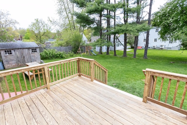 22 Penn Ave, Portland, ME 04103 - deck with a playground