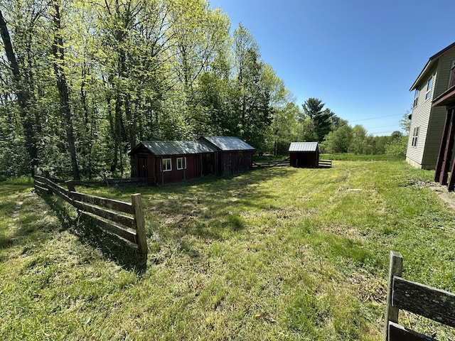 5 Grant Rd, Saint Albans, ME 04971 - view of yard with an outdoor structure