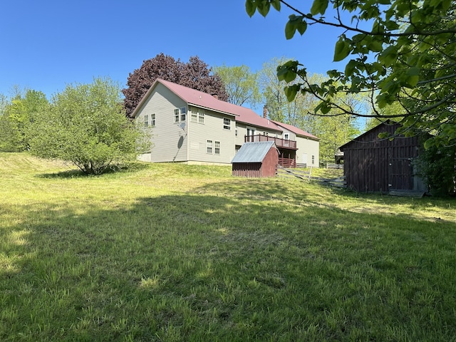 5 Grant Rd, Saint Albans, ME 04971 - back of property with a yard