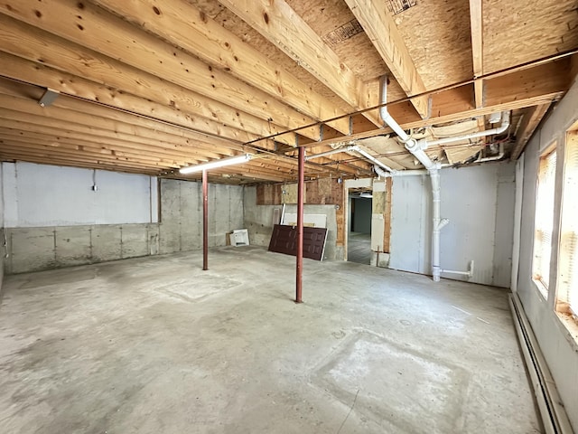 5 Grant Rd, Saint Albans, ME 04971 - below grade area with a baseboard radiator