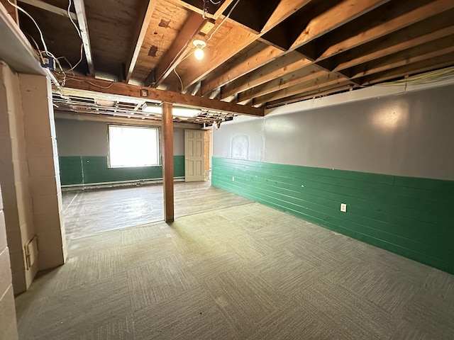 5 Grant Rd, Saint Albans, ME 04971 - below grade area featuring carpet flooring