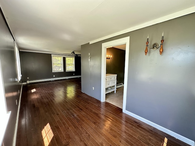 5 Grant Rd, Saint Albans, ME 04971 - unfurnished room featuring baseboard heating, wood-type flooring, and baseboards