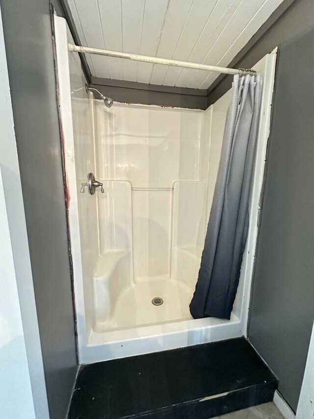 5 Grant Rd, Saint Albans, ME 04971 - full bathroom with a stall shower and baseboards