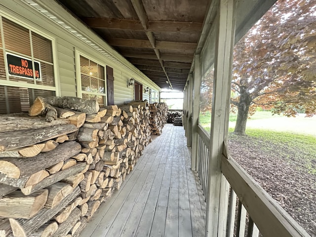 5 Grant Rd, Saint Albans, ME 04971 - view of wooden terrace