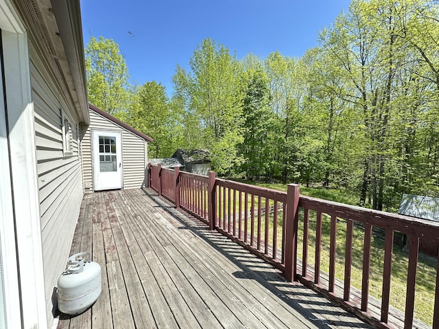 5 Grant Rd, Saint Albans, ME 04971 - view of deck
