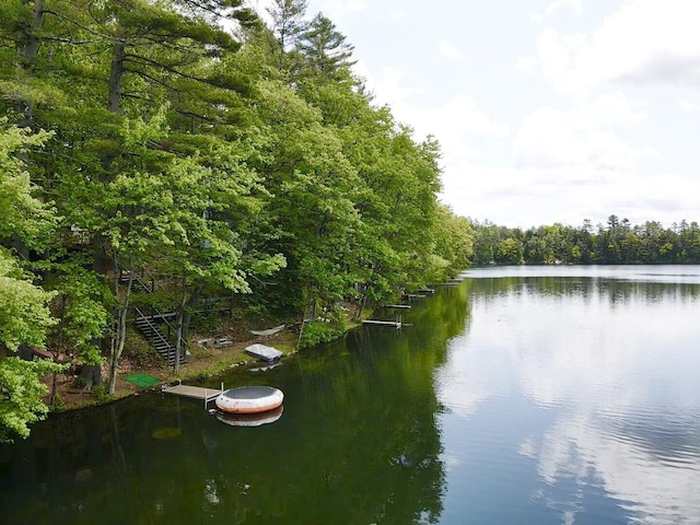 55 Sandy Bottom Rd, Turner, ME 04282 - water view featuring a heavily wooded area