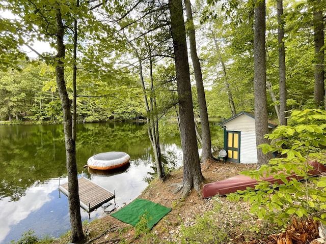 55 Sandy Bottom Rd, Turner, ME 04282 - dock area featuring a water view