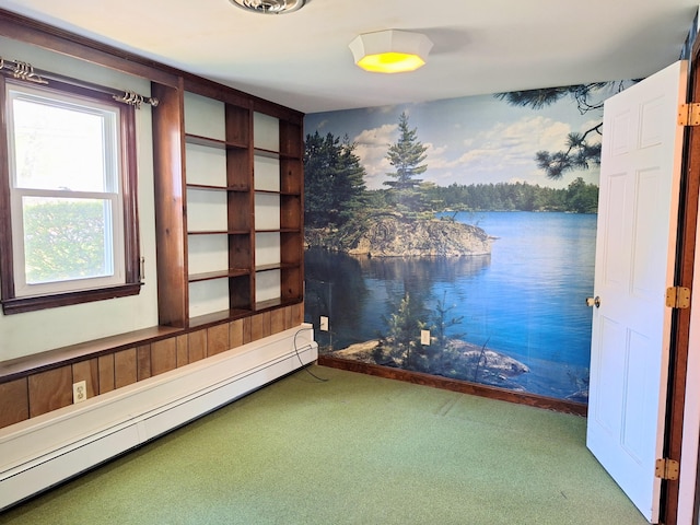2 Gunstock Rd, Scarborough, ME 04074 - carpeted empty room featuring baseboard heating and a water view