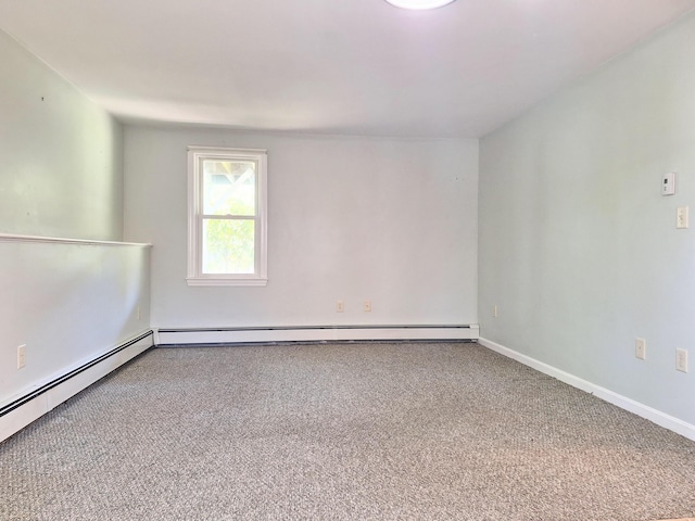 2 Gunstock Rd, Scarborough, ME 04074 - spare room with carpet floors, a baseboard heating unit, and baseboards