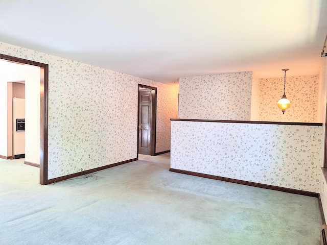 2 Gunstock Rd, Scarborough, ME 04074 - empty room featuring wallpapered walls, light colored carpet, and baseboards