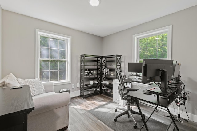 186 Yarmouth Rd, Gray, ME 04039 - home office featuring wood finished floors and baseboards