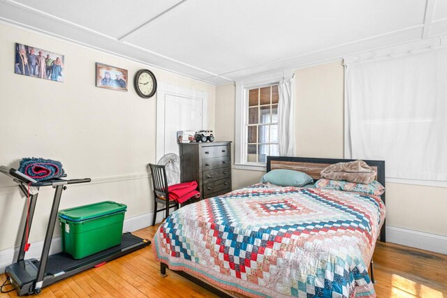 6 Winter St, Augusta, ME 04330 - bedroom with hardwood / wood-style flooring and baseboards