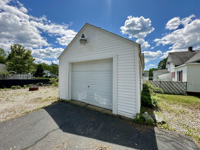 52 Rideout Ave, Lewiston, ME 04240 - detached garage featuring driveway