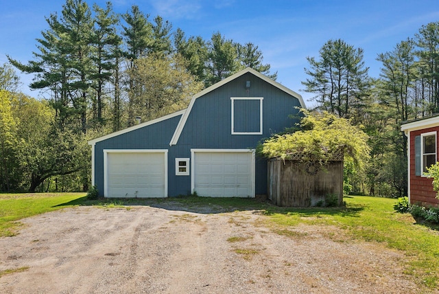 592 Old Stage Rd, Arrowsic, ME 04530 - garage with a detached garage