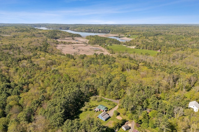 592 Old Stage Rd, Arrowsic, ME 04530 - view of property location featuring a forest and a nearby body of water