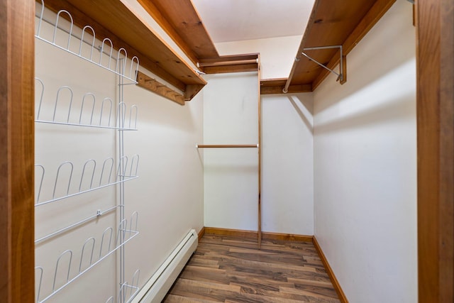 94 Thompson St, South Portland, ME 04106 - spacious closet featuring baseboard heating and wood finished floors