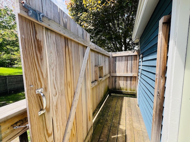 94 Thompson St, South Portland, ME 04106 - view of wooden deck
