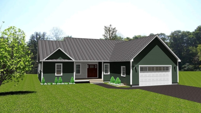 32 Middle Jam Rd, Gorham, ME 04038 - view of front of house featuring an attached garage, driveway, and a front lawn