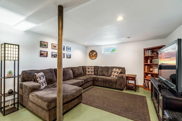 42 Heiken Dr, Turner, ME 04282 - living area with recessed lighting