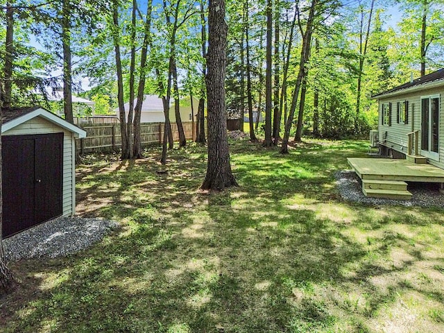 7 Philip Ave, Augusta, ME 04330 - view of yard with a deck