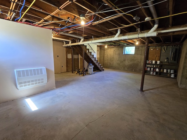 237 Bangor Rd, Unity, ME 04988 - below grade area with stairway and heating unit