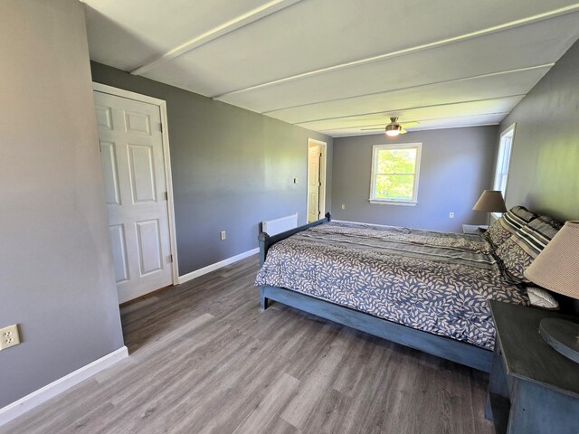 237 Bangor Rd, Unity, ME 04988 - bedroom featuring wood finished floors and baseboards