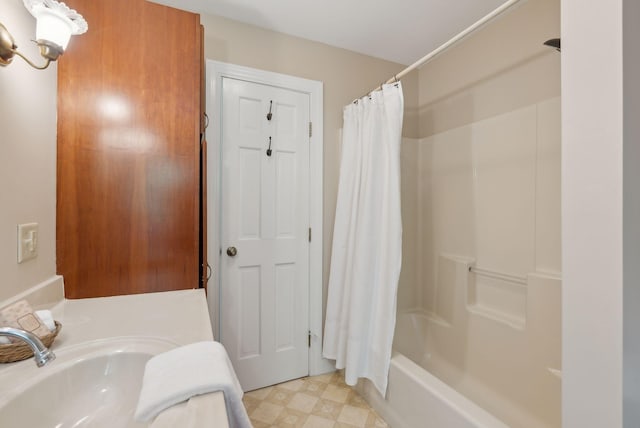 10 Ledge Hill Rd, Gorham, ME 04038 - bathroom with shower / bath combination with curtain and vanity