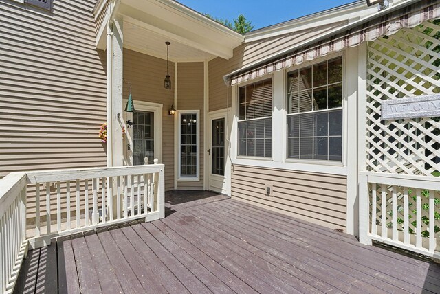 10 Ledge Hill Rd, Gorham, ME 04038 - view of deck