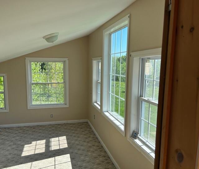20 Monument Rd, Abbot, ME 04406 - unfurnished sunroom with vaulted ceiling and plenty of natural light