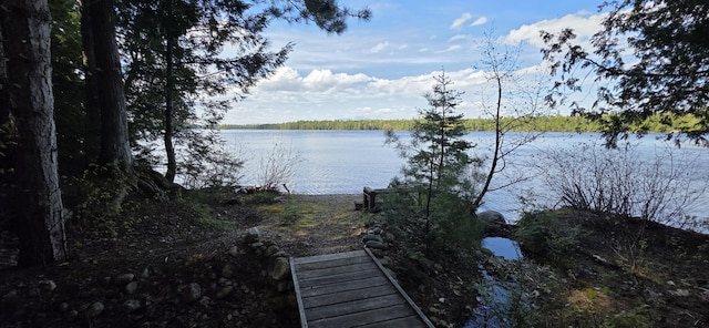 1261 Turkey Tail Rd Unit T4, Indian Purchase Twp, ME 04462 - dock with a water view