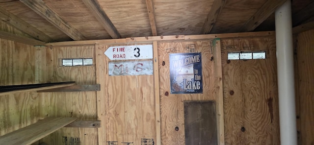 1261 Turkey Tail Rd Unit T4, Indian Purchase Twp, ME 04462 - detailed view of wooden walls