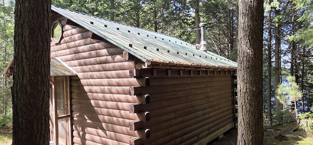 1261 Turkey Tail Rd Unit T4, Indian Purchase Twp, ME 04462 - exterior view of metal roof