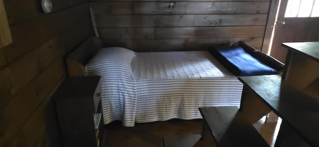 1261 Turkey Tail Rd Unit T4, Indian Purchase Twp, ME 04462 - bedroom with wood finished floors