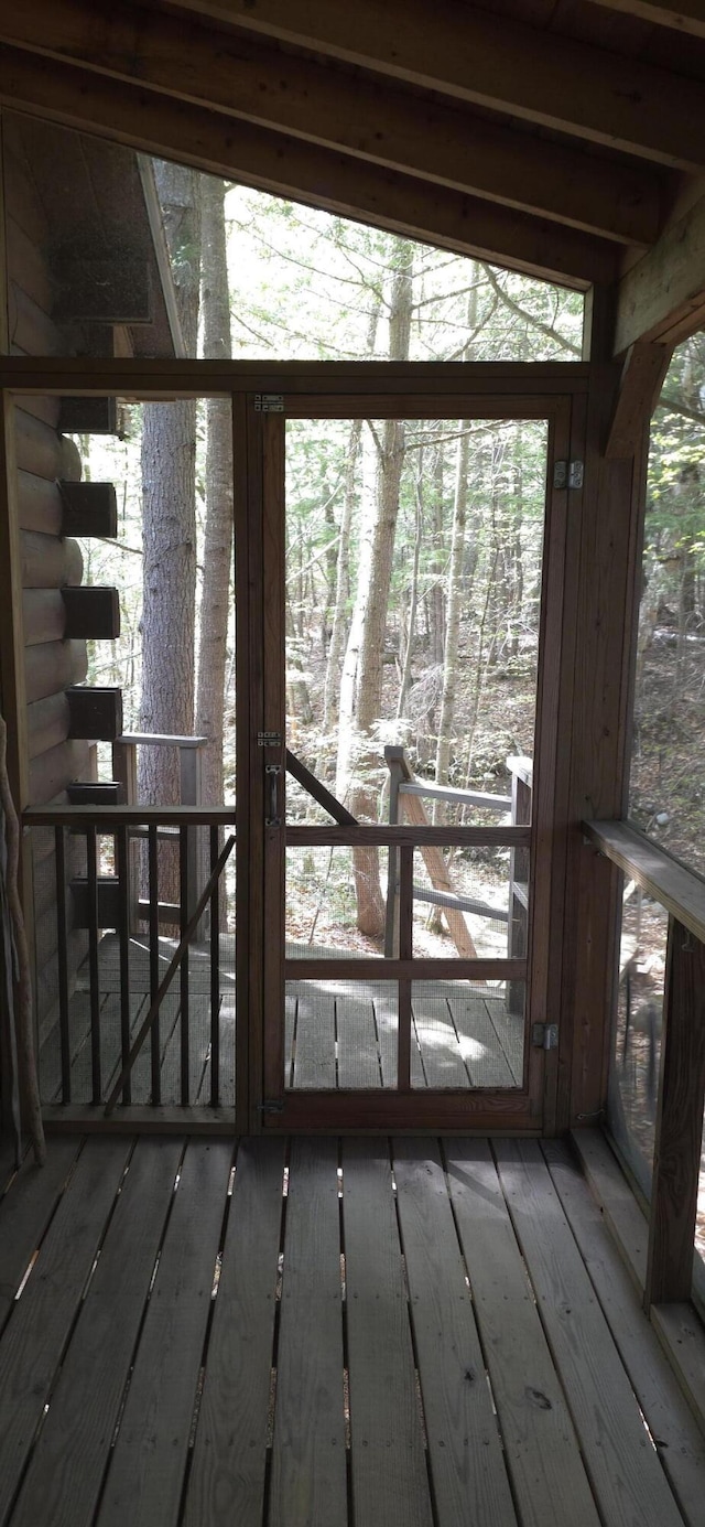 1261 Turkey Tail Rd Unit T4, Indian Purchase Twp, ME 04462 - entryway with hardwood / wood-style flooring