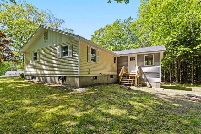 30 Ring Landing Rd, Casco, ME 04015 - view of front facade featuring a front yard