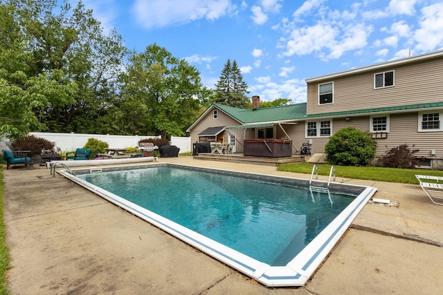18 Tibbetts Ln, Lyman, ME 04002 - view of pool featuring a wooden deck and a patio area