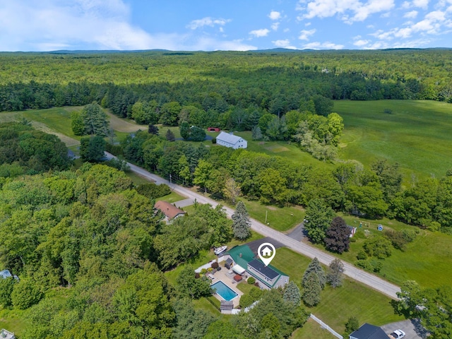 18 Tibbetts Ln, Lyman, ME 04002 - aerial view of property's location with a forest