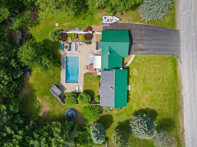 18 Tibbetts Ln, Lyman, ME 04002 - drone / aerial view of a pool