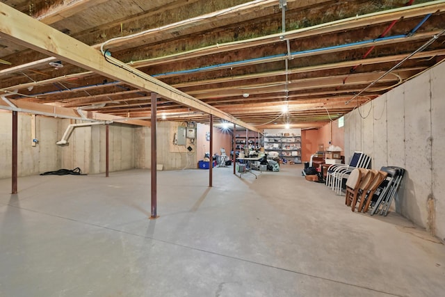 40 Camden Ct Unit 40, Bangor, ME 04401 - unfinished basement with electric panel