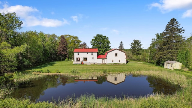 87 Southard Ave, Kenduskeag, ME 04450 - water view with a heavily wooded area