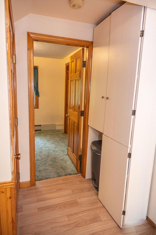 3 Lakeview Ln S, Standish, ME 04084 - hallway with light wood finished floors and lofted ceiling