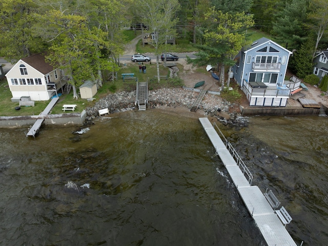 3 Lakeview Ln S, Standish, ME 04084 - view from above of property with a nearby body of water and a forest