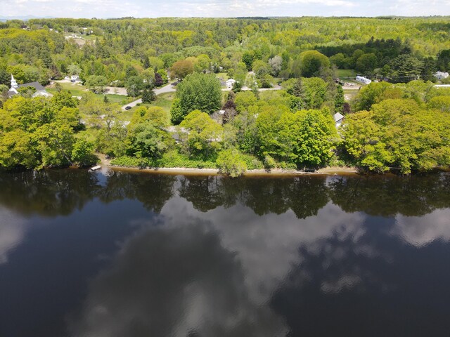 57 River Rd, Norridgewock, ME 04957 - aerial overview of property's location featuring a forest and a nearby body of water