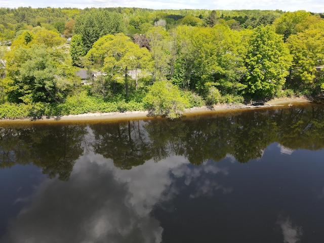 57 River Rd, Norridgewock, ME 04957 - water view featuring a heavily wooded area