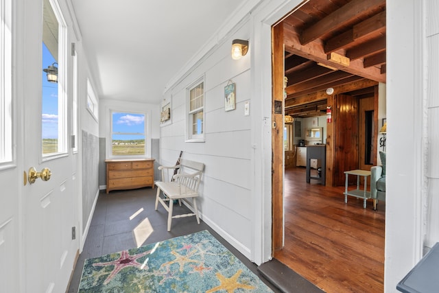75 Ox Cart Ln Unit 2, Wells, ME 04090 - corridor with wood finished floors and baseboards