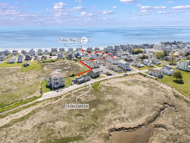 75 Ox Cart Ln Unit 2, Wells, ME 04090 - aerial perspective of suburban area featuring a nearby body of water