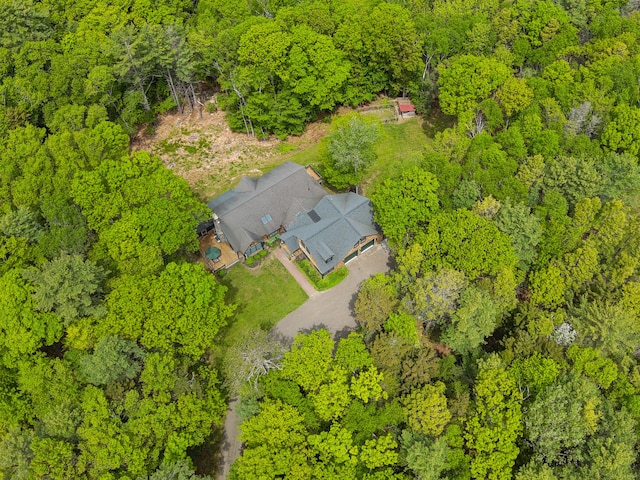 10 Pemasong Ln, Yarmouth, ME 04096 - aerial view of a heavily wooded area