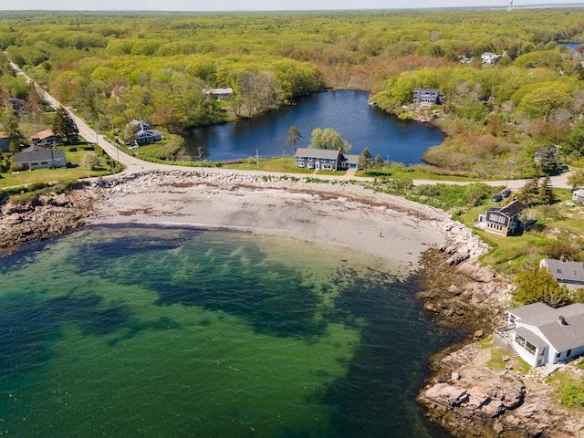 142 Fortunes Rocks Rd, Biddeford, ME 04005 - bird's eye view of a forest and a large body of water