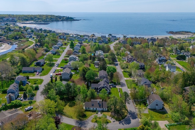 21 Surf Ln, Kennebunk, ME 04043 - aerial view of property and surrounding area featuring a large body of water and nearby suburban area